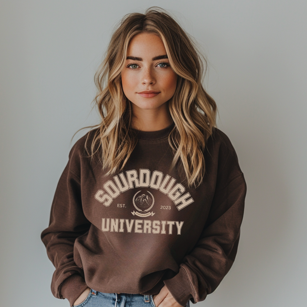 "Sourdough University" Unisex Crewneck Sweatshirt (PRE-ORDER)