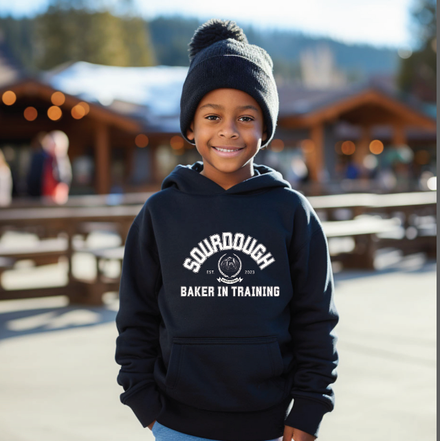 "Sourdough Baker in Training" Youth Hoodie Sweatshirt (PRE-ORDER)