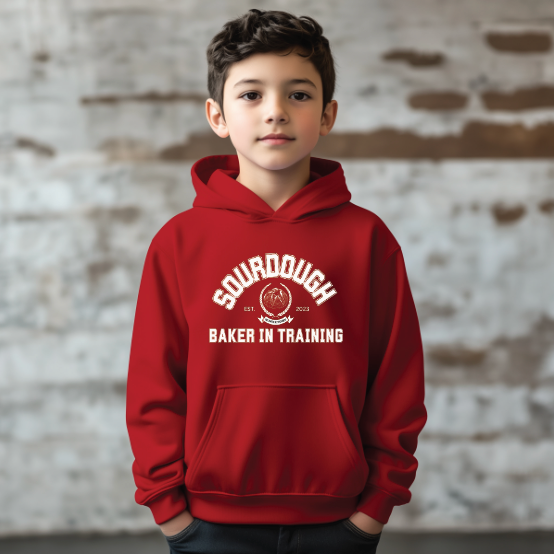 "Sourdough Baker in Training" Youth Hoodie Sweatshirt (PRE-ORDER)