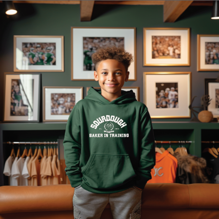 "Sourdough Baker in Training" Youth Hoodie Sweatshirt (PRE-ORDER)